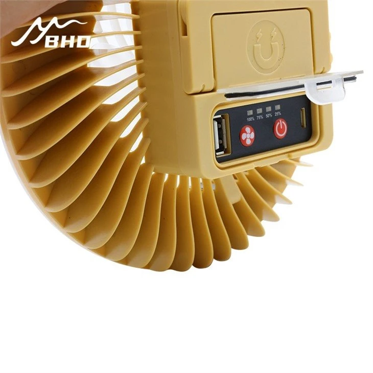 Camping Fan With Led Lantern